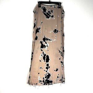 Raquel Allegra fitted straight midi skirt